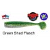 Lunker City 6" Shaker Green Shad Flasch