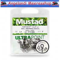 Mustad Fastach Clip with Ball Bearing Swivel
