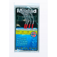 Mustad Tinsel Sabiki Rig 2 - Reflektierendes Meeresvorfach mit 4 Haken Mustad Tinsel Sabiki Rig 2 - Reflektierendes Meeresvorfach mit 4 Haken