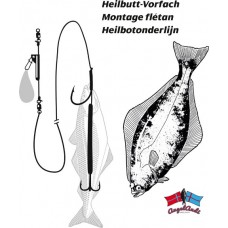 Rhino Heilbutt-Vorfach 70kg 1,2mm